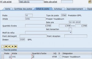 Dynpro SAP classique